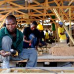 Preparing shelter materials workers prepare materials for transi